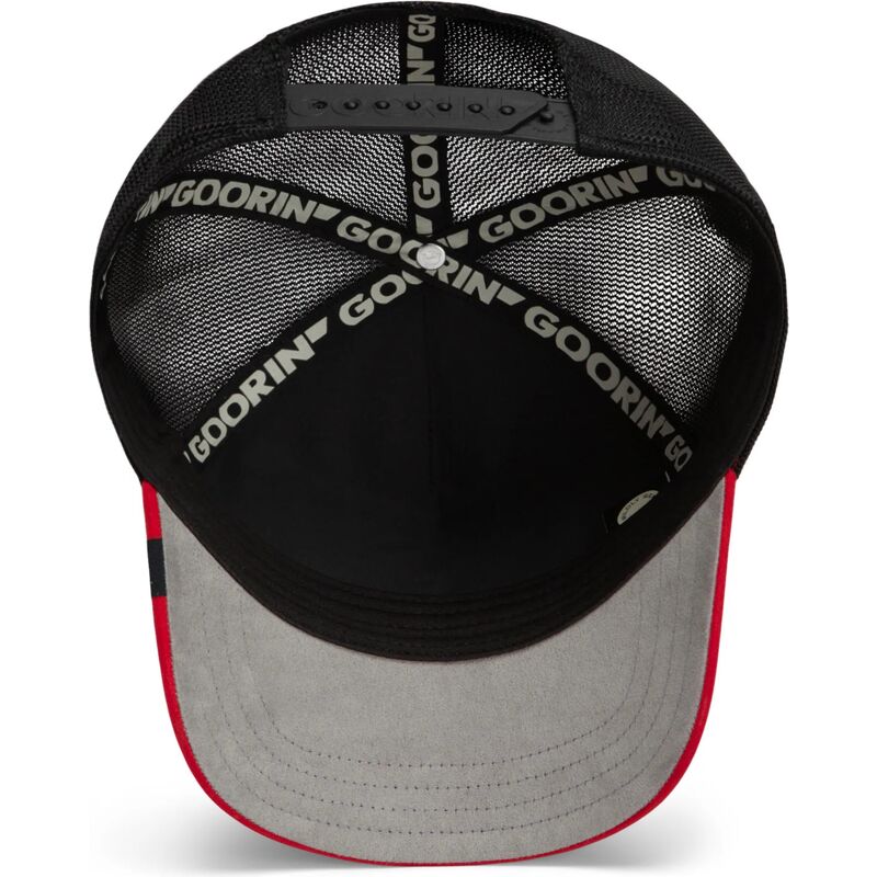 siltovka-zaoblena-cierna-snapback-cancelled-skull-microsuede-the-farm-goorin-bros