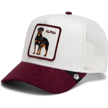 Šiltovka zaoblená biely snapback Suede Alpha Microsuede The Farm Goorin Bros.