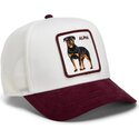siltovka-zaoblena-biely-snapback-suede-alpha-microsuede-the-farm-goorin-bros
