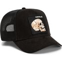 siltovka-zaoblena-cierna-snapback-suede-cancelled-skull-microsuede-the-farm-goorin-bros
