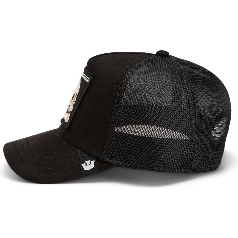 siltovka-zaoblena-cierna-snapback-suede-cancelled-skull-microsuede-the-farm-goorin-bros