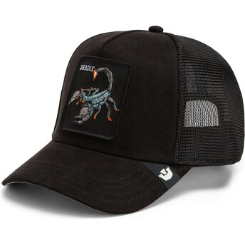 Šiltovka zaoblená čierna snapback Suede Scorpion Microsuede The Farm Goorin Bros.