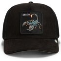 siltovka-zaoblena-cierna-snapback-suede-scorpion-microsuede-the-farm-goorin-bros