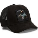 siltovka-zaoblena-cierna-snapback-suede-scorpion-microsuede-the-farm-goorin-bros