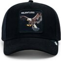 siltovka-zaoblena-cierna-snapback-suede-relentless-eagle-microsuede-the-farm-goorin-bros
