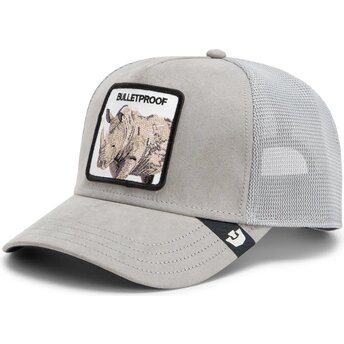 Šiltovka zaoblená sivá snapback Suede Rhino Microsuede Bulletproof The Farm Goorin Bros.