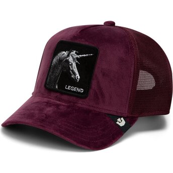 Šiltovka zaoblená červená snapback Velour Legend The Farm Goorin Bros.
