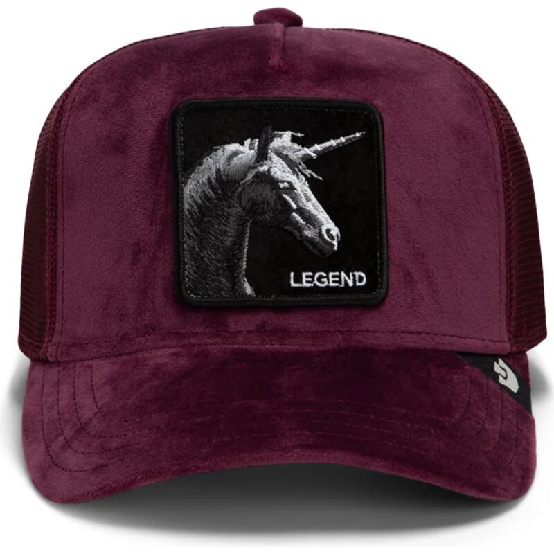 siltovka-zaoblena-cervena-snapback-velour-legend-the-farm-goorin-bros