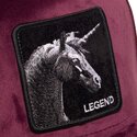 siltovka-zaoblena-cervena-snapback-velour-legend-the-farm-goorin-bros