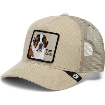 Šiltovka zaoblená béžová snapback Corduroy Top Dog Ridgeline The Farm Goorin Bros.