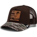 siltovka-zaoblena-hneda-snapback-engraved-dog-camo-glitch-the-farm-goorin-bros