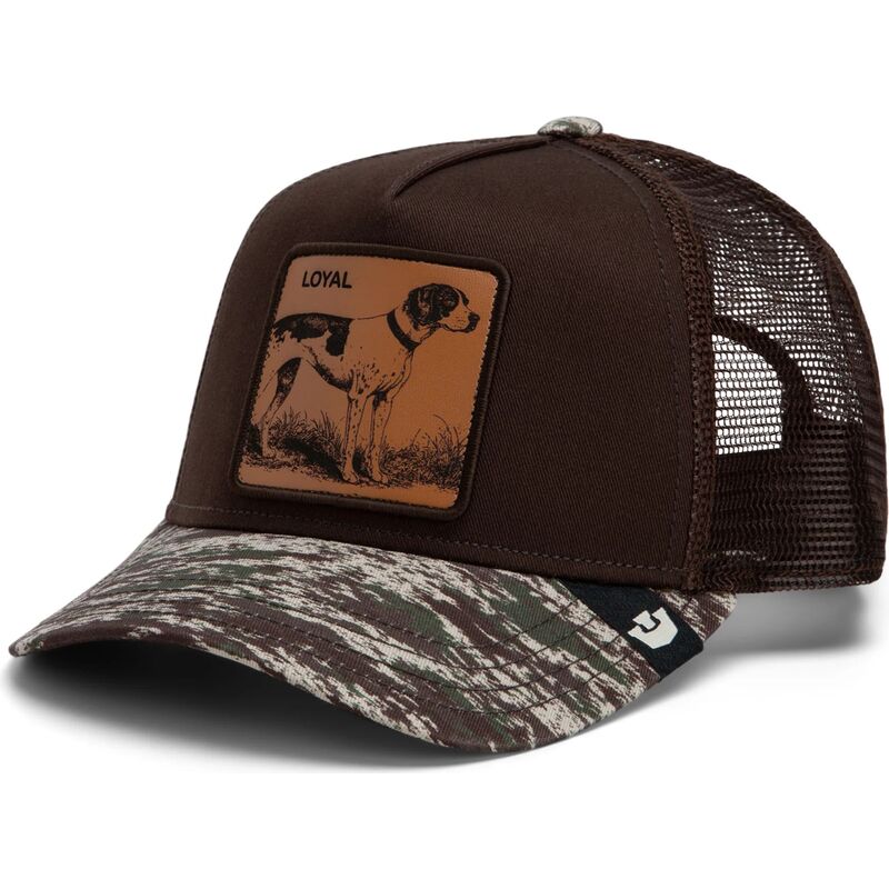 siltovka-zaoblena-hneda-snapback-engraved-dog-camo-glitch-the-farm-goorin-bros