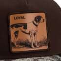 siltovka-zaoblena-hneda-snapback-engraved-dog-camo-glitch-the-farm-goorin-bros