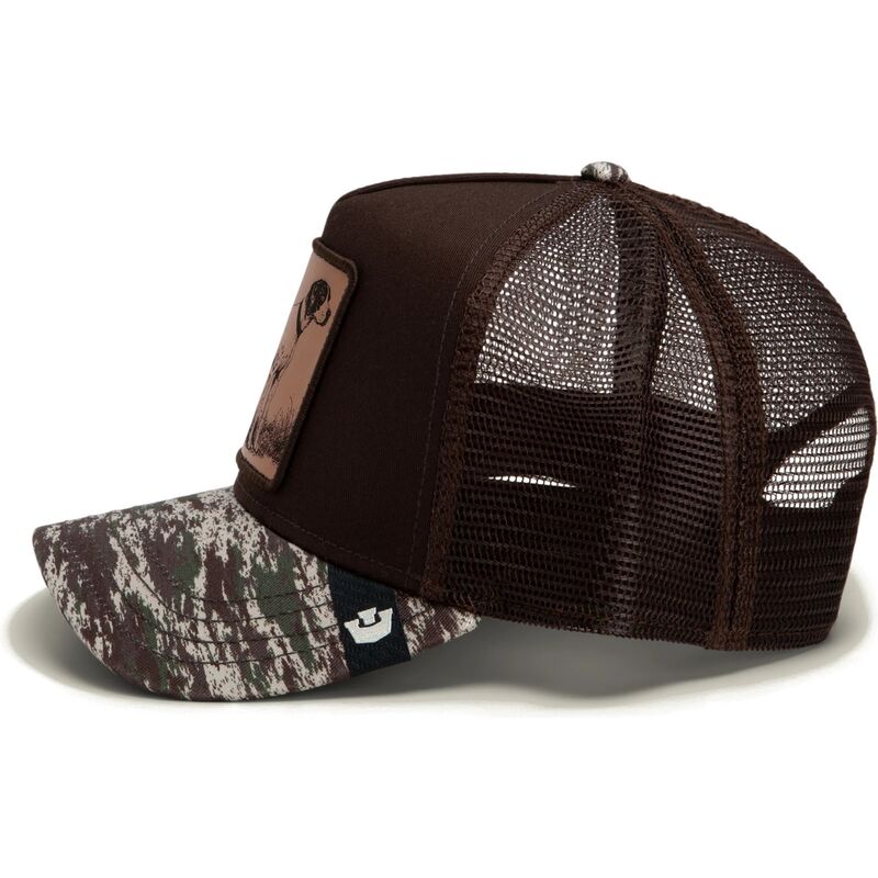 siltovka-zaoblena-hneda-snapback-engraved-dog-camo-glitch-the-farm-goorin-bros