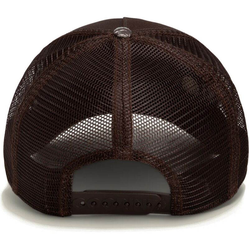 siltovka-zaoblena-hneda-snapback-engraved-dog-camo-glitch-the-farm-goorin-bros