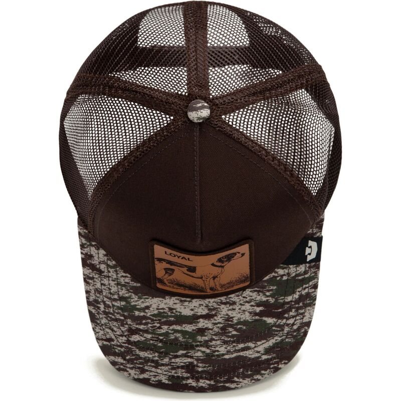siltovka-zaoblena-hneda-snapback-engraved-dog-camo-glitch-the-farm-goorin-bros