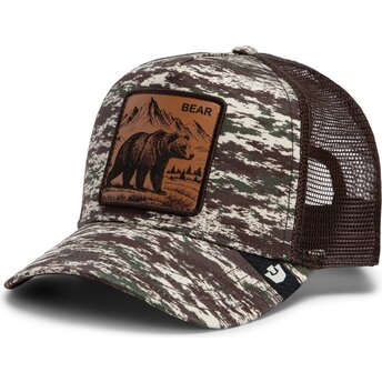 Šiltovka zaoblená kamufláž snapback Engraved Bear Camo...