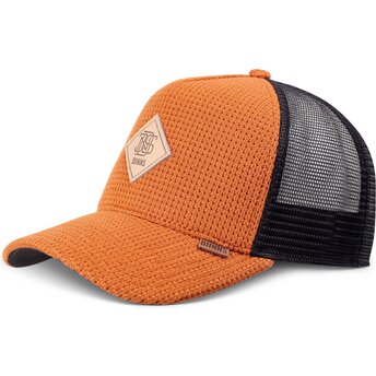 Šiltovka zaoblená oranžová snapback HFT Knitted Fab Djinns