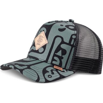 Šiltovka zaoblená zelená snapback HFT Denim Oracle Djinns