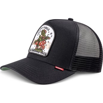 Šiltovka zaoblená čierna snapback HFT Do Nothing Club Weird Vibes Frog Djinns