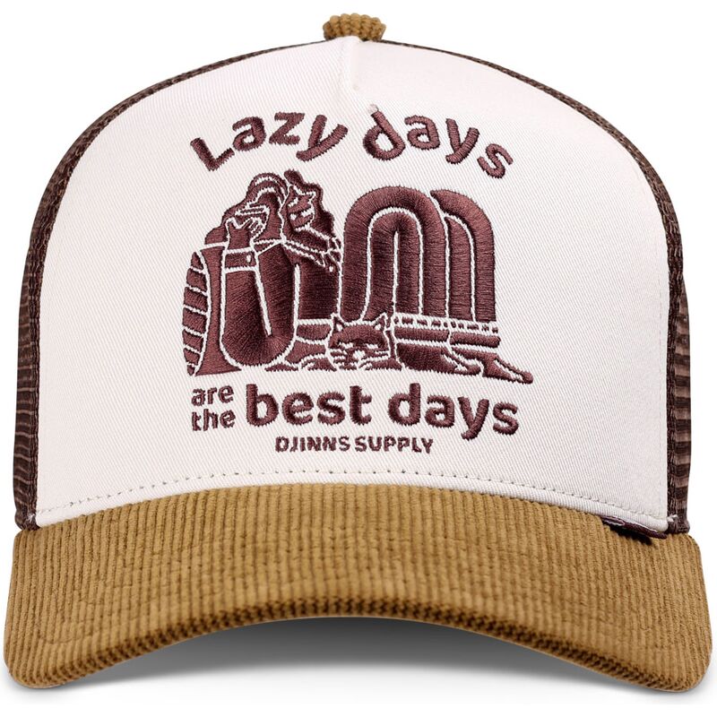 siltovka-zaoblena-hneda-snapback-hft-lazy-days-djinns