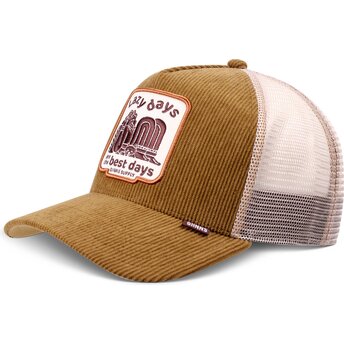 Šiltovka zaoblená hnedá snapback HFT Lazy Days Djinns