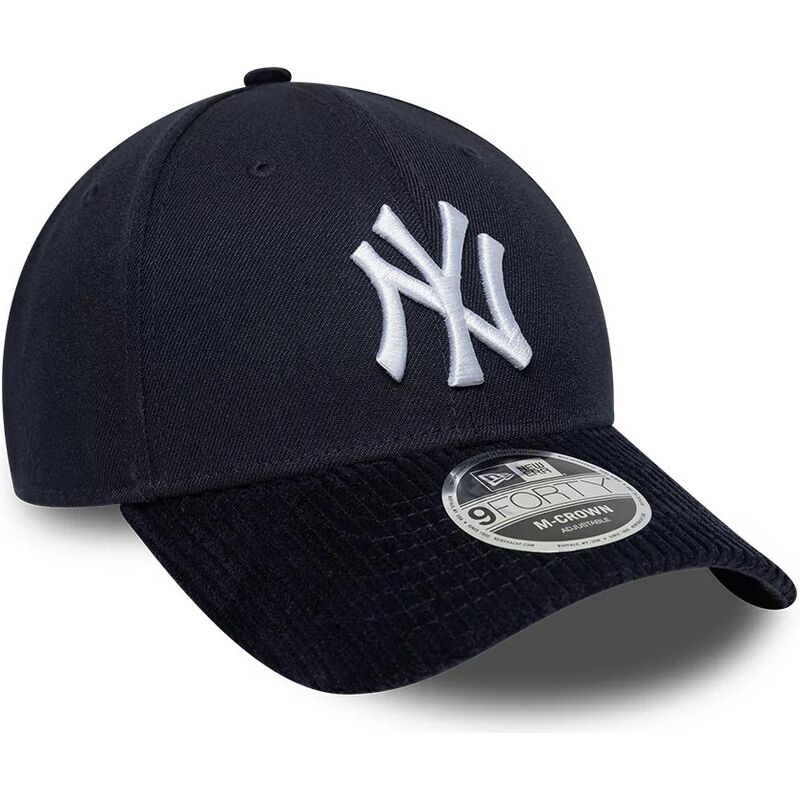 siltovka-zaoblena-tmavomodra-snapback-9forty-m-crown-cord-visor-new-york-yankees-mlb-new-era