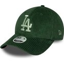siltovka-zaoblena-zelena-snapback-9forty-m-crown-chunky-cord-los-angeles-dodgers-mlb-new-era