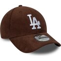 siltovka-zaoblena-hneda-snapback-9forty-entry-cord-los-angeles-dodgers-mlb-new-era