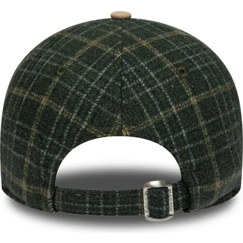 siltovka-zaoblena-zelena-nastavitelny-9twenty-mix-check-new-york-yankees-mlb-new-era
