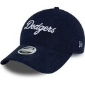 siltovka-zaoblena-tmavomodra-nastavitelny-9twenty-cord-script-los-angeles-dodgers-mlb-new-era