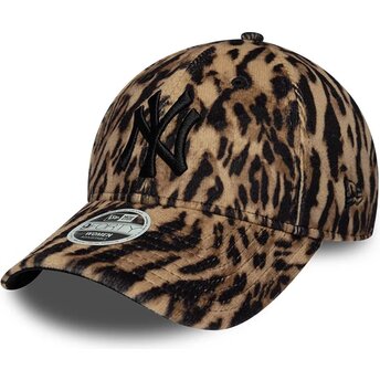 Šiltovka zaoblená leopardí nastaviteľný 9FORTY Ocelot Print New York Yankees MLB New Era