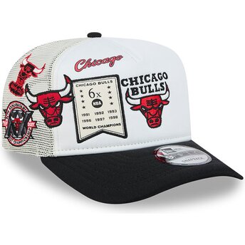Šiltovka zaoblená biely snapback Hardwood Classics 9FIFTY A Frame Precurved Chicago Bulls NBA New Era