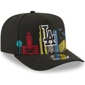 siltovka-zaoblena-cierna-snapback-9fifty-a-frame-precurved-skyline-los-angeles-dodgers-mlb-new-era