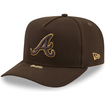 Šiltovka zaoblená hnedá snapback 9FIFTY A Frame Precurved Visor Pin Atlanta Braves MLB New Era