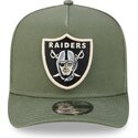 siltovka-zaoblena-zelena-snapback-9fifty-a-frame-precurved-side-pin-las-vegas-raiders-nfl-new-era