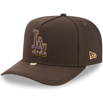 Šiltovka zaoblená hnedá snapback 9FIFTY A Frame Precurved Visor Pin Los Angeles Dodgers MLB New Era