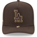 siltovka-zaoblena-hneda-snapback-9fifty-a-frame-precurved-visor-pin-los-angeles-dodgers-mlb-new-era