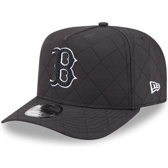 Šiltovka zaoblená čierna snapback 9FIFTY A Frame Precurved Checkered Boston Red Sox MLB New Era