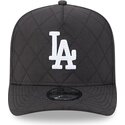 siltovka-zaoblena-cierna-snapback-9fifty-a-frame-precurved-checkered-los-angeles-dodgers-mlb-new-era