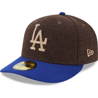 Šiltovka zaoblená hnedá upravená 59FIFTY Precurved Los Angeles Dodgers MLB New Era