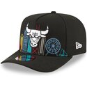 siltovka-zaoblena-cierna-snapback-9fifty-a-frame-precurved-skyline-chicago-bulls-nba-new-era