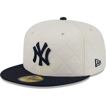 Šiltovka rovná biely upravená 59FIFTY Checkered New York Yankees MLB New Era