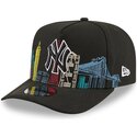 siltovka-zaoblena-cierna-snapback-9fifty-a-frame-precurved-skyline-new-york-yankees-mlb-new-era