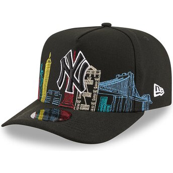 Šiltovka zaoblená čierna snapback 9FIFTY A Frame Precurved Skyline New York Yankees MLB New Era