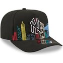 siltovka-zaoblena-cierna-snapback-9fifty-a-frame-precurved-skyline-new-york-yankees-mlb-new-era