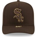 siltovka-zaoblena-hneda-snapback-9fifty-a-frame-precurved-visor-pin-chicago-white-sox-mlb-new-era