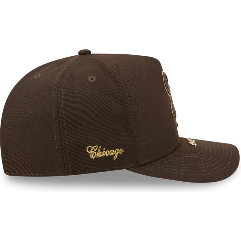 siltovka-zaoblena-hneda-snapback-9fifty-a-frame-precurved-visor-pin-chicago-white-sox-mlb-new-era