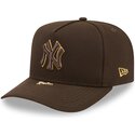 siltovka-zaoblena-hneda-snapback-9fifty-a-frame-precurved-visor-pin-new-york-yankees-mlb-new-era