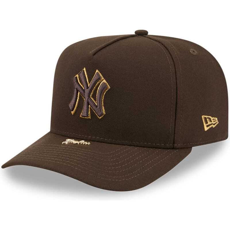 siltovka-zaoblena-hneda-snapback-9fifty-a-frame-precurved-visor-pin-new-york-yankees-mlb-new-era